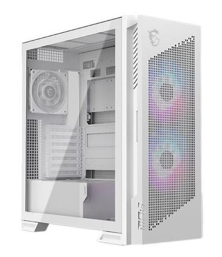 MSI CASE MID TOWER BIANCO, 2 USB, 1 TYPE-C, 2X160MM ARGB FAN, 1X120MM NO-ARGB FAN, ARGB+PWM CONTROL